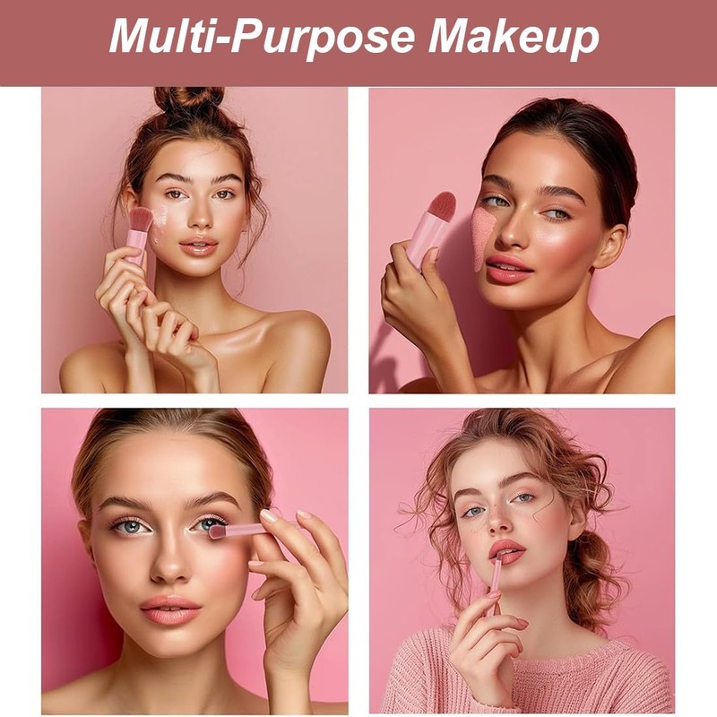 Makeup Brush Set, Portable, Make-Up Brush Set, 5 Cosmetic Brushes,
