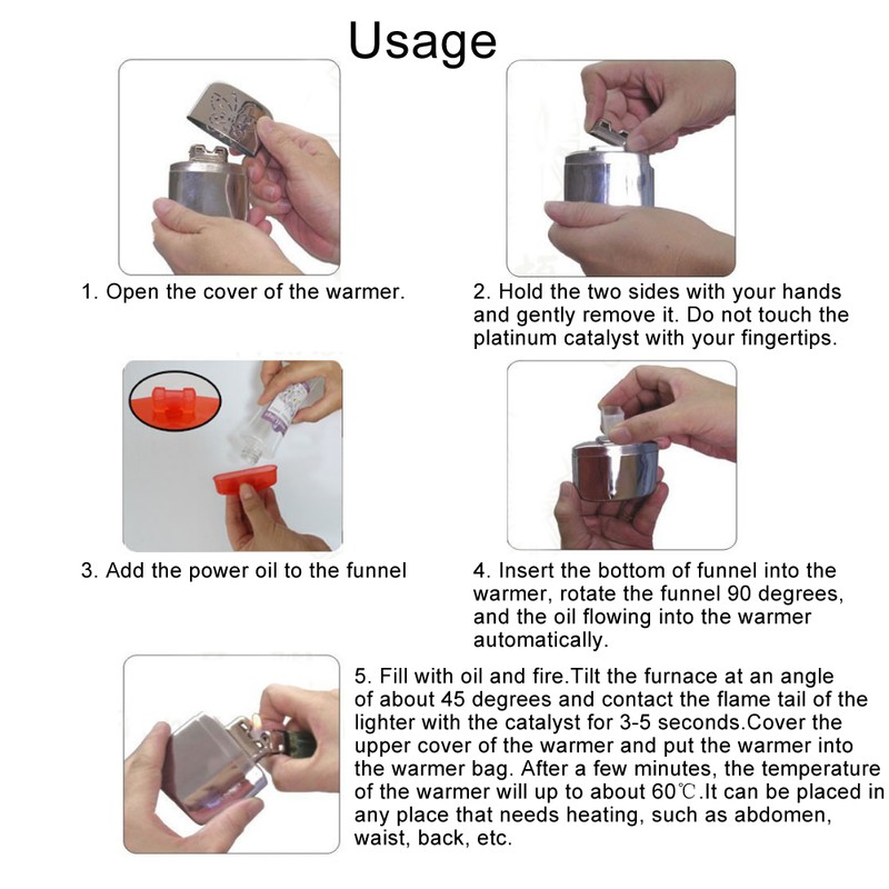 Portable Five Circles Pattern Mini Hand Warmer Pocket Hand Warmer