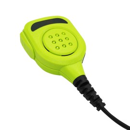 HELETUL Uv9r Pro Ptt Remote Mic Waterproof Shoulder Mic Speaker Microphone Lapel Mic Handheld Mic Hand Mic with 3.5 Audio for baofeng uv-9r uv 9r uv-9r Walkie Talkie 2-Way Radio (Green)