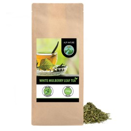 Mulberry Leaf Tea (250g, 8.8 oz), Cut, Gently Dried, 100% Pure and Natural for Preparation of Tea, Mulberry Leaf Tea