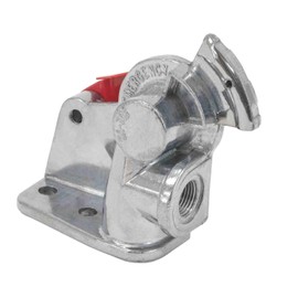 Mytee Products 37 Degree Angle Glad Hand for Semi Trucks - Red Universal Aluminum Gladhand for Semi Trailers, Tractors, RVs - Red Emergency Handshake Kit Air Hose Brake Coupling Connector Part