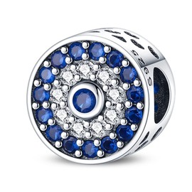 Pandach Women's Charm Pendant for Bracelet, 925 Sterling Silver Charms Beads Fits Bracelet and Necklace, Compatible with European Bracelets for Women Girls C1, Sterling Silver