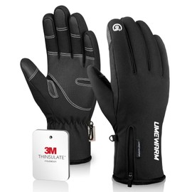 UMEWARM -10℉ Winter Gloves for Cold Weather Made with 3M Insulation, 5-Layer Fabric Snow Ski Gloves Women Men, Windproof & Waterproof Gloves for Men, 10 Touchscreen Fingers Thermal Glove