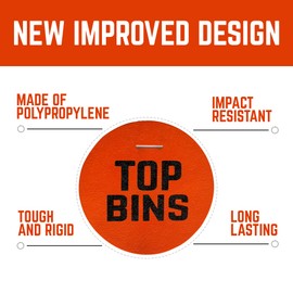 Top Bins Football Shooting Target, Football Gift, 2 x 9 inch Targets for Shooting or Free Kicks, Suitable for 7/5 a side or Garden goals
