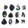 100 carats Natural Moss Agate Cabochon Gemstone, Polished Crystals, Green