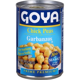 Goya Foods Low Sodium Chick Peas, 15.5 Ounce (Pack of 2)