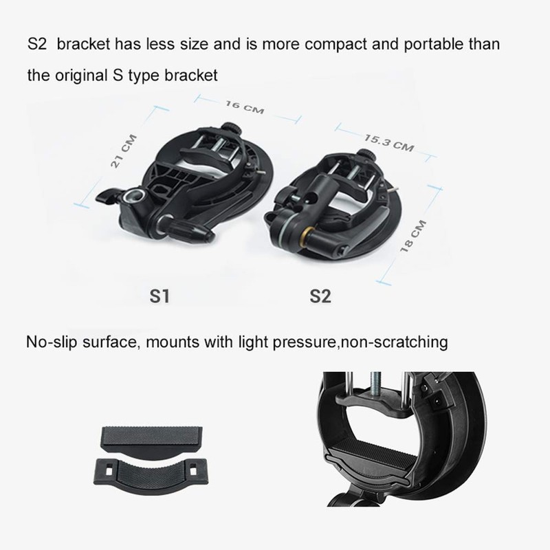 Godox S2 S Shape Flash Bracket Bowens Mount Folding Angle