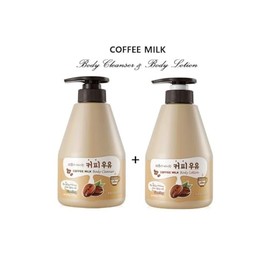 NAVIC DIRECT WELCOS KWAILNARA Milk Body Cleanser and Body Lotion Set (560 g / 19.75 oz. each) (Coffee Milk)