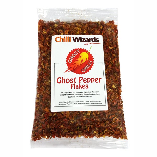 Ghost Pepper Chilli Flakes (Naga Jolokia) 50g - SALE