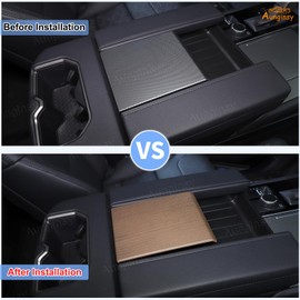 Car Center Control Armrest Box Storage Box Cover Compatible with Toyota Tundra/Sequoia 2022-2023 Interior Armrest Cover Bowl Trim Cover Armrest Storage Box Slot Cover Accessories High Configuration