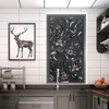 ConCus-T Total Blackout Window Privacy Film Tulip Engraving Window Decals,