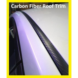 Automotive Trim For 2006-2011 HONDA CIVIC BLACK CARBON FIBER ROOF TRIM MOLDING KIT - 2 Door