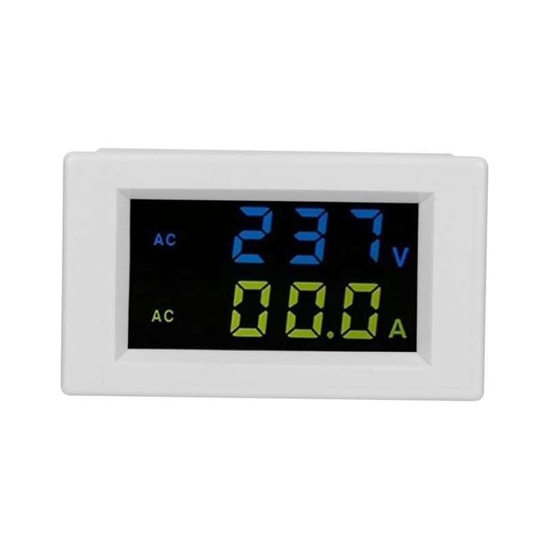 Digital Display Voltmeter Accurate White Black Measuring Current Machine EquipmentDouble