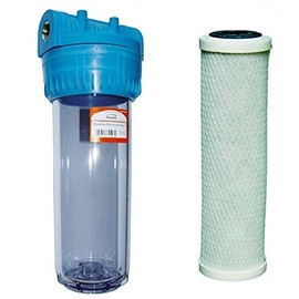 1/2" BSP Whole House Water Purifier Filter System Kit with Carbon Filter Included