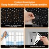 blackout blinds stick on 200X145cm,Patterned blackout fabric Temporary 100% Blackout