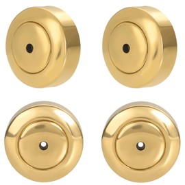 Flat Earring Backs for Droopy Ears, AKRUWELRY 4pcs Stainless Steel Dics Earring Backs for Studs,Large Locking Pierced Support Lifters Replacement Backings for Heavy Earrings,Gold