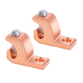 Copper-Aluminium Alloy Clad Technology Lay in Connector, Swimming Pool Bonding Grounding Lay-in Lug (CU-ALU Alloy Lay-in-Lug, 2PCS)