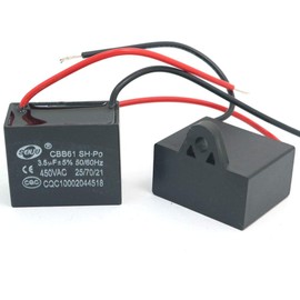 DollaTek 2Pcs CBB61 3.5uF 450V AC 50/60Hz Air Conditioner Fan Motor Running Capacitor