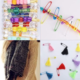 100Pcs Safety Pins,30mm Safety Pins for Clothes.Stainless Steel Safety Pins,for Clothes Sewing Handicrafts,DIY Pink