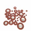 25Pcs Saxophone Pads Brown Sheepskin Sound Hole Resonator Gasket Wind