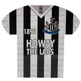Newcastle United T-shirts Brand Model Shirt Shaped Metal Sign