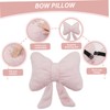 Bow Pillow, Soft & Comfortable Cute Bowknot Plush Coquette Bow