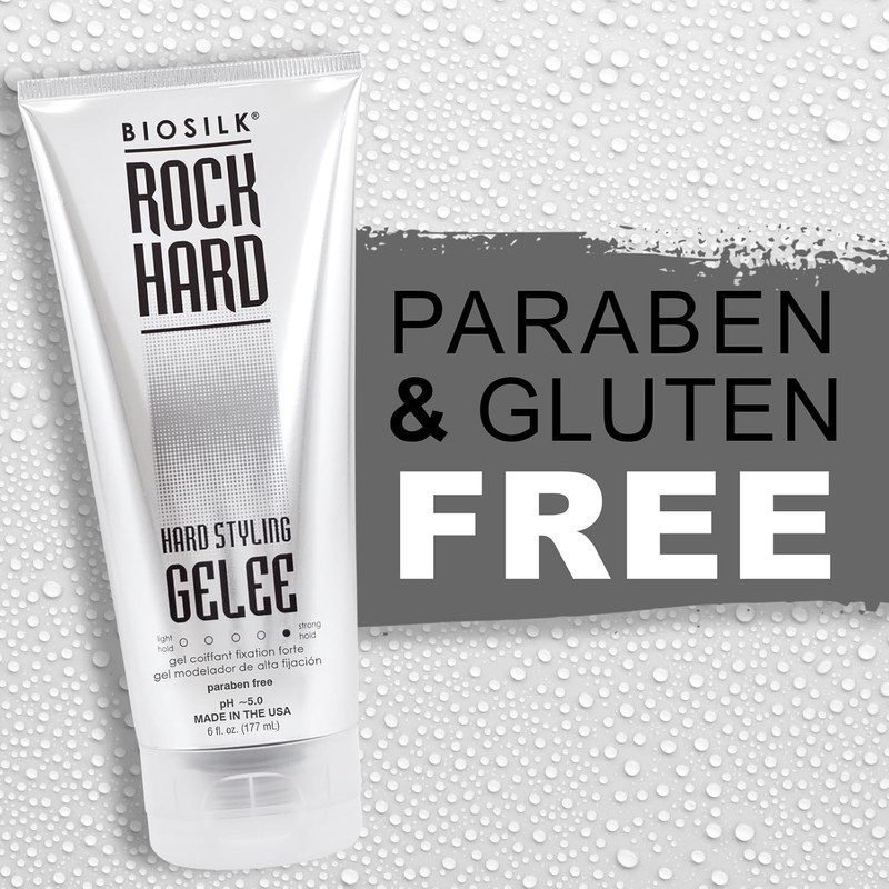 BioSilk Rock Hard Gelee Firm Hair Hold, 6 Ounce