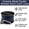 Double Braided Nylon Boat Anchor Rope 3/8inch with 316 Stainless