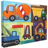 Stupell Industries Construction Trucks Set Canvas Wall Art, 16 x