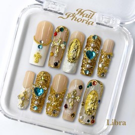 NailPhoria｜SURPRISE DEAL Collections (70 Styles) acrylic press nails:_Libra_S