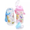 Pororo kids water bottle with straw and strap, BPA Free,