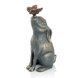 SPI Curiosity Bunny Rabbit with Butterfly Sculpture