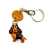 English Kokka Spaniel Genuine Leather Dog Keychain Bancakraft Leather Story