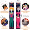 JUGLUTE Banderas de Día de Muertos con Luces, 2 Piezas
