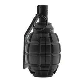 Zhongren F1 Hand Grenades Plastic Toy Dummy Grenade Model Tactcial Airsoft Paintball Army Role Play Prop 14+ (Black)