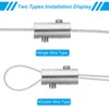 PATIKIL 2pcs 6mm Hole Wire Rope Clip Set 304 Stainless