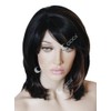 CiCiCa - “MIA”, Synthetic Full Cap Wig, 16 Inches Medium Length Wig, Wavy Wig with Swept Bang, Mixed Black and Light Auburn Wig, Premium Heat Resistant Synthetic Hair Replacement Wigs for Women Daily Use.