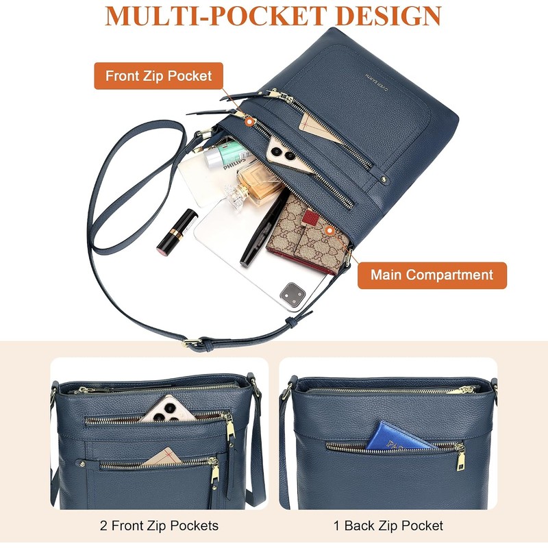 Over Earth - Bolsos cruzados para mujer, bolsos de piel