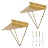 Morobor Hairpin Triangle Shelf Brackets,2pcs Shelf Brackets Metal Hairpin Brackets,