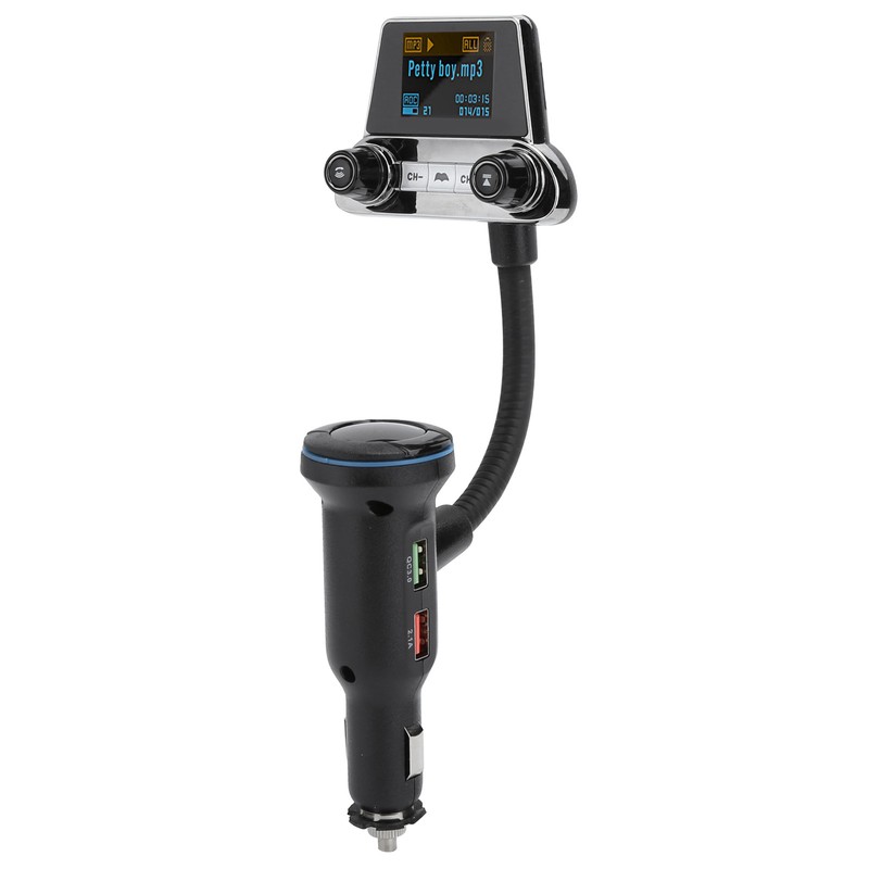BT14 Bluetooth 5.0 FM Transmitter QC3.0 USB Charger OneKey Handsfree