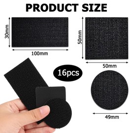 16PCS Rug to Carpet Gripper,Reusable Rug Grippers from Rug to Carpet for Laminate Carpeted Floor,Non Slip Carpet Grippers,Washable Strong Adhesion Carpet Sticky Grips Stair Sofa Cushion Car Liners