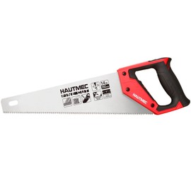 HAUTMEC 14 Inch Universal Hand Saw - 11 TPI Fine Cuts for Wood, Laminate and Plastic - Crosscut Handsaw HT0024
