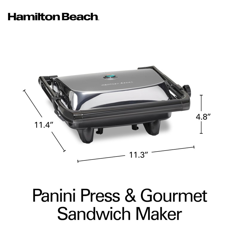 Hamilton Beach Panini Press Sandwich Maker & Electric Indoor Grill