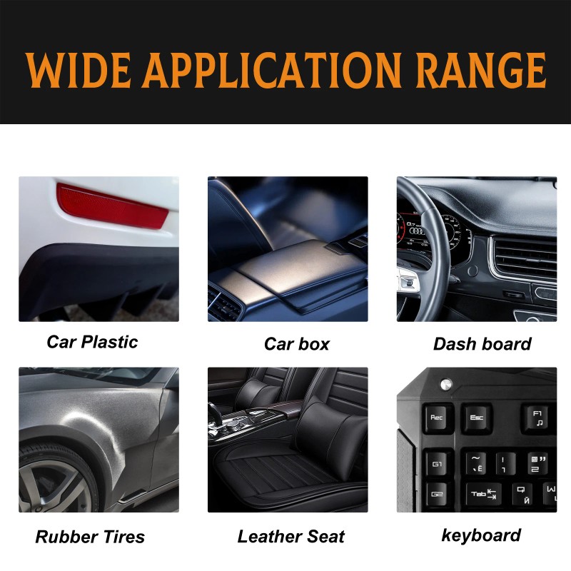 Homonth Plastics Renovate Wax, Car Seat Leather Interior Scratch Repair