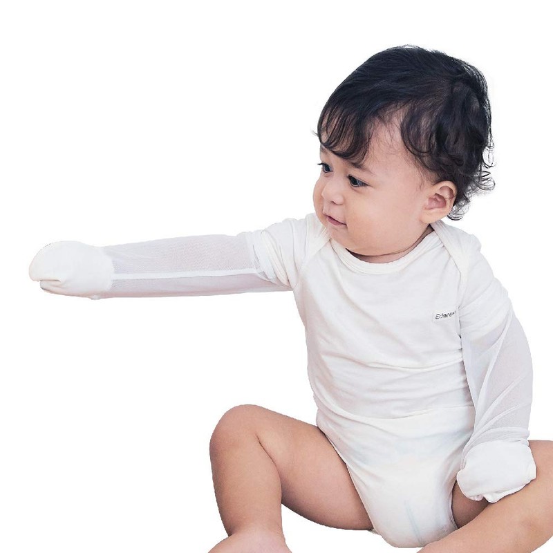 Edenswear Zinc-Infused Summer Mesh Mitten Sleeves for Kids with Eczema