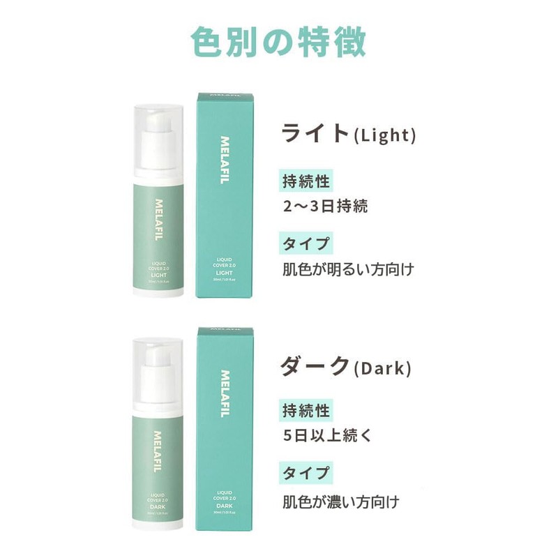MELAFIL 白斑 防水 カバー メイク コンシーラー リキッド 韓国製 レディース メンズ