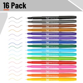 Mr. Pen- Felt Tip Pens, 16 Pack, Assorted Colors, Colored Felt Tip Pens