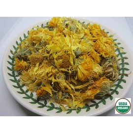 Organic Calendula Tea - Dried Whole Flowe from Nature Tea (4 oz)
