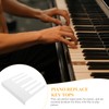 Vaguelly 52pcs Piano Keytops White Piano Keytops with Fronts Piano