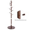 VASAGLE Coat Rack, Solid Wood Coat Stand, Free Standing Hall
